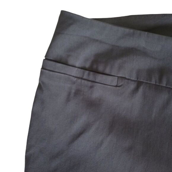Torrid Charcoal Grey Stretch Capri Tapered Ankle Trouser Pants Size 22 - Picture 5 of 9